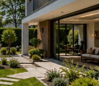 Zona exterior ajardinada